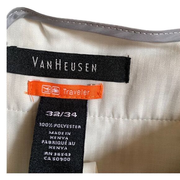 Van Heusen Skim Fit Stretch Flat Front Traveler Pants - Picture 7 of 10